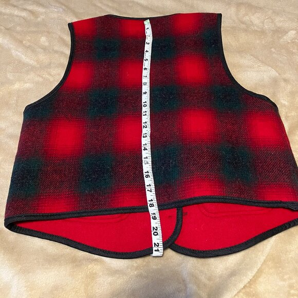Vintage Woolrich Large Wool Button‎-Up Vest, Just In Time For The Holidays! - Picture 3 of 6